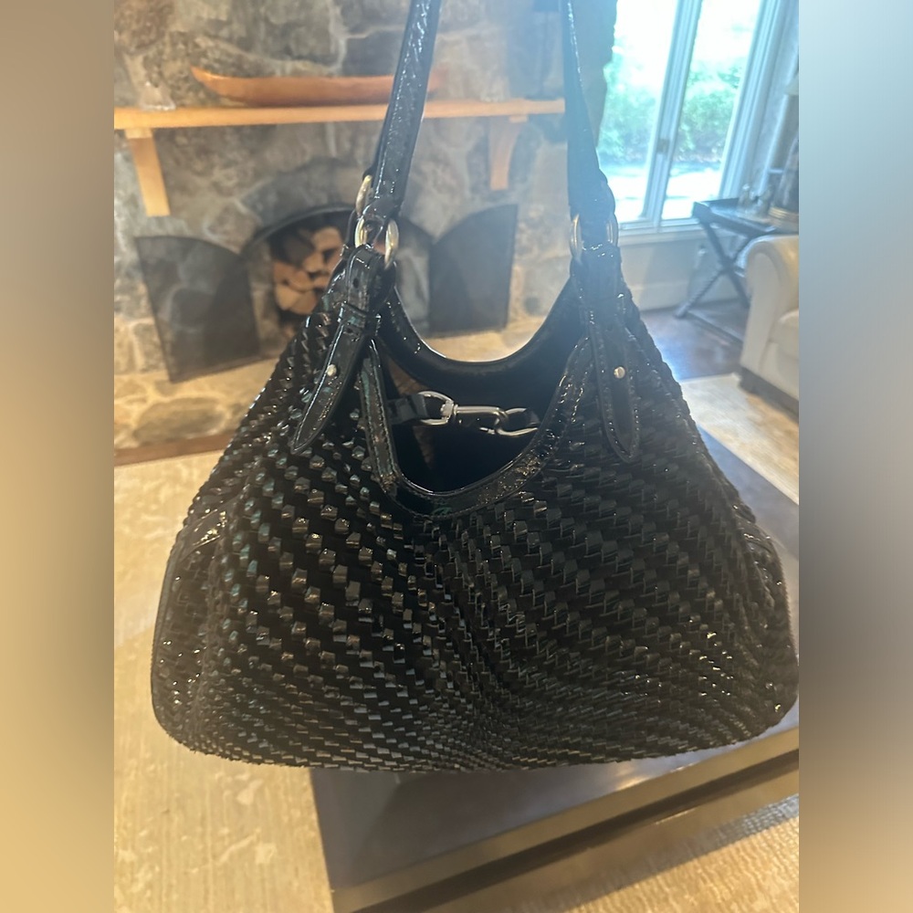 New Cole Haan leather & suede purse
